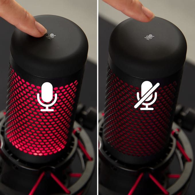 HyperX QuadCast - Streaming Microfoon - PS4/Windows/MAC - Rood