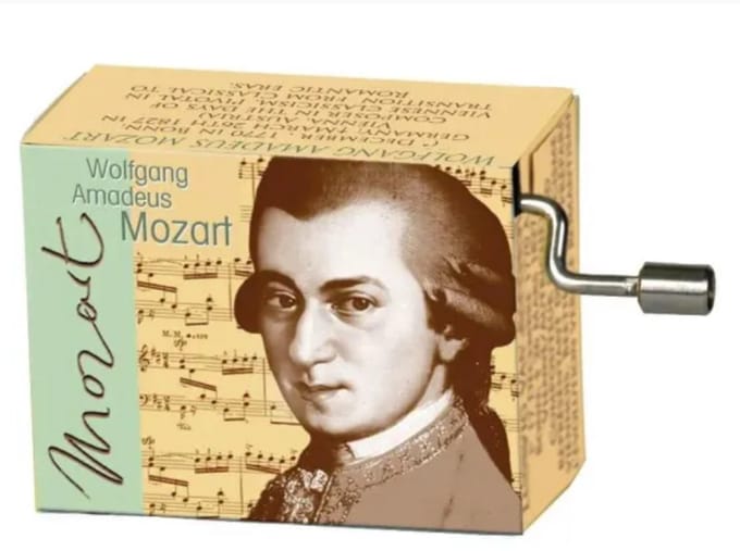 Fridolin 58382 Muziekdoos "Mozart Little Night"