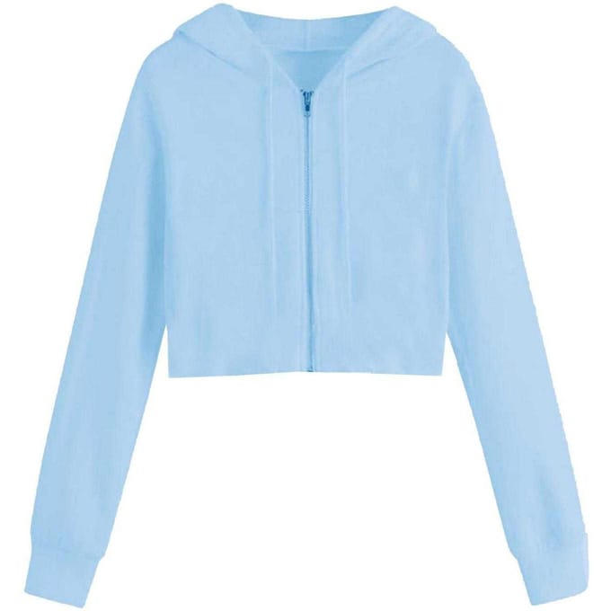 Miso Dames/Dames Full Zip Hoodie (Blauw)