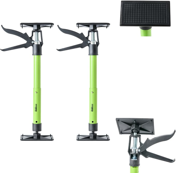 TRUTZHOLM Eénhandige steun 30–59 cm – montagesteun, uitschuifbaar – Compacte plafondsteun - draagvermogen 30 kg - Set van 2