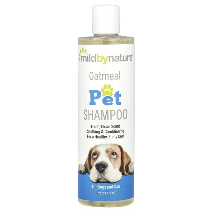 Shampoing pour animaux de compagnie à l'avoine Mild By Nature, 350 ml (355ml) white