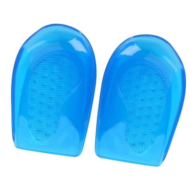 Siliconen Gel Inlegzolen Voetsteun Schoenen Inlegzolen Hielcup (L) blue