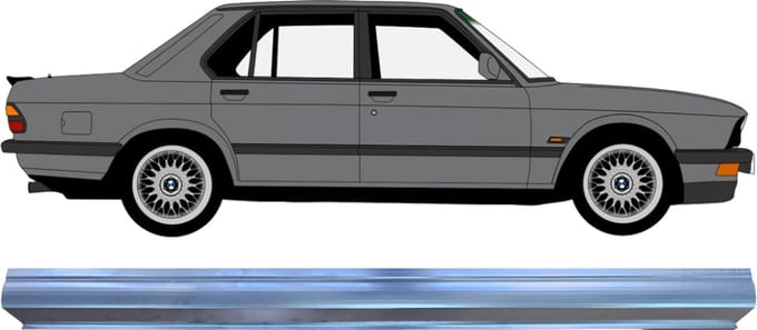 Reparatie dorpel voor BMW 5 E28 1981-1987 / Links = Rechts (symmetrisch)