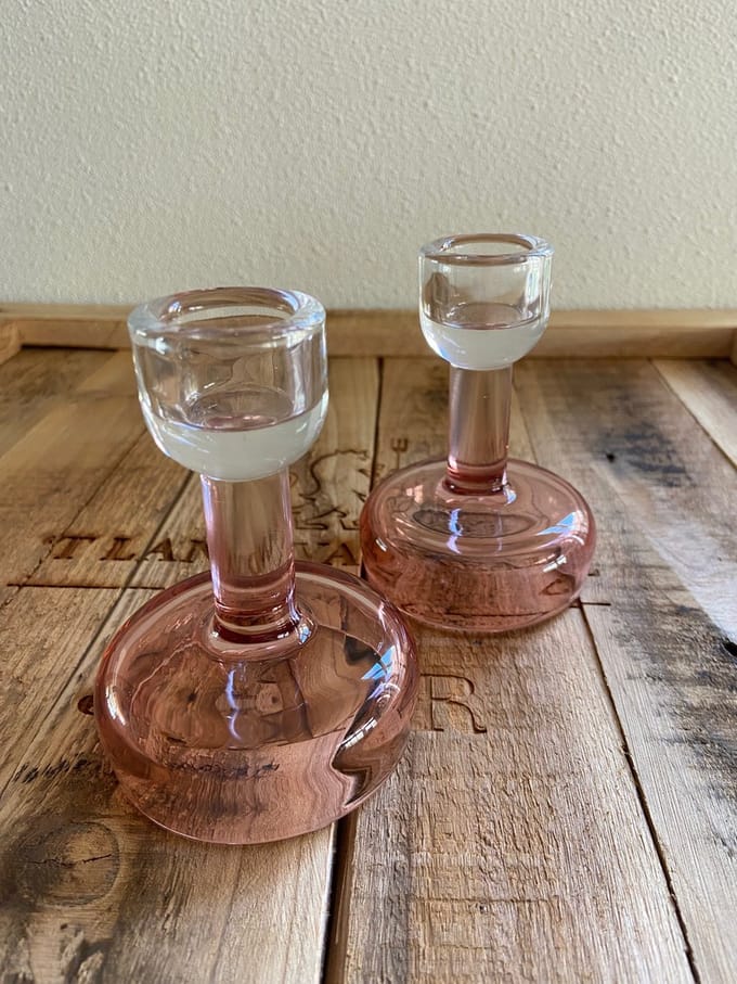 kanderlaar glas pink 10cm