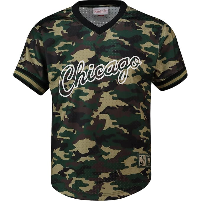 Mitchell & Ness NBA Chicago Bulls Heren Camo Mesh T-shirt