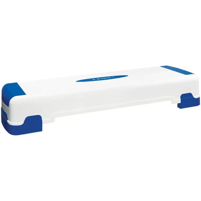 HMS AS005 Serie - Aerobic Step - Wit/Blauw - Antislip - Verstelbaar