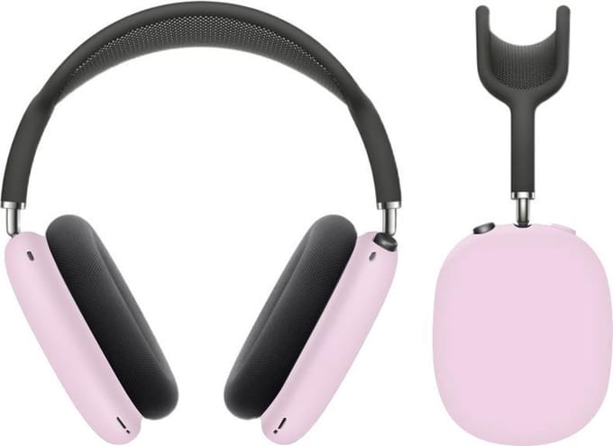 KELERINO. Siliconen Case geschikt voor AirPods Max - Accessoire - Roze