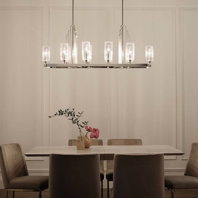 Kichler LED Kroonluchter | 10X E14 Max 40W | Dimbaar | Polished Nickel