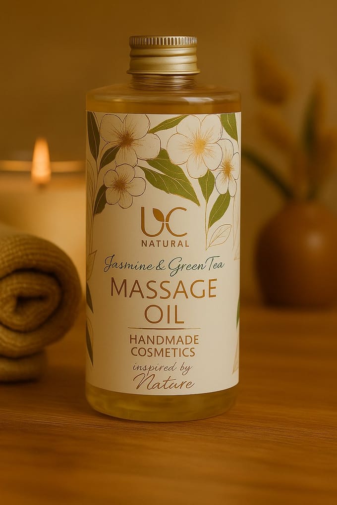 Massage olie met Jasmijn en Groene Thee - 270 ml