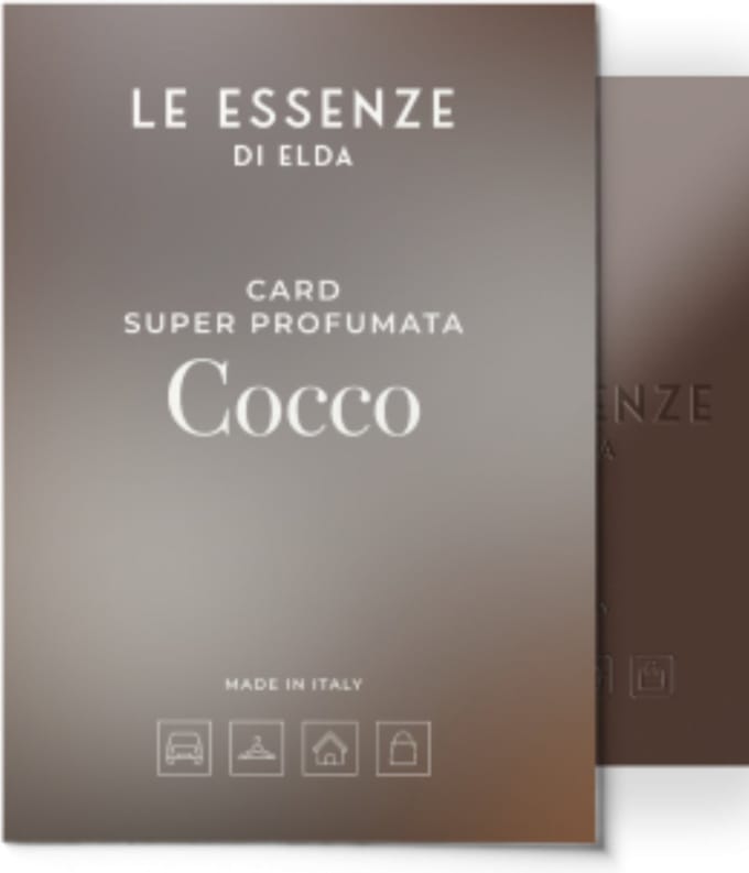 Wasparfum Geurkaart - Le Essenze di Elda - Cocco