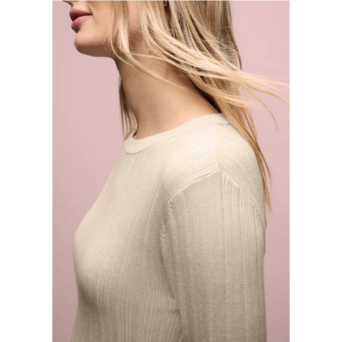 Street One - A303694 - round neck rib sweater