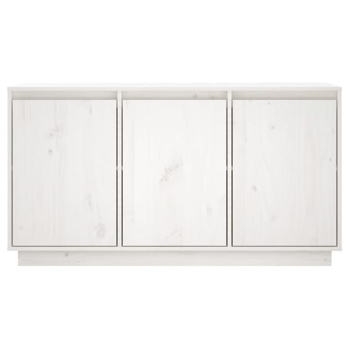 vidaXL - Dressoir - 111x34x60 - cm - massief - grenenhout - wit