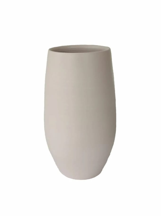 Vaas petra d38h90cm beige
