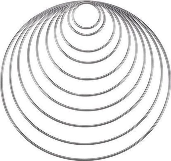 Metalen Ring 3mm. 10cm.