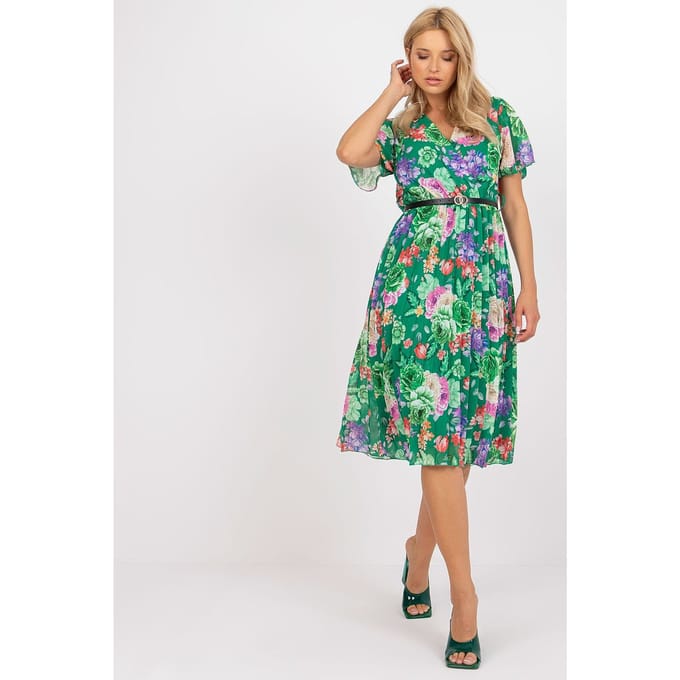 Botanical Mood Dress - Dunkelgrün / Einheitsgröße