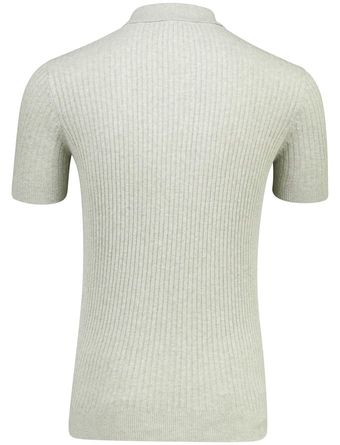 Born With Appetite poloshirt korte mouw grijs
