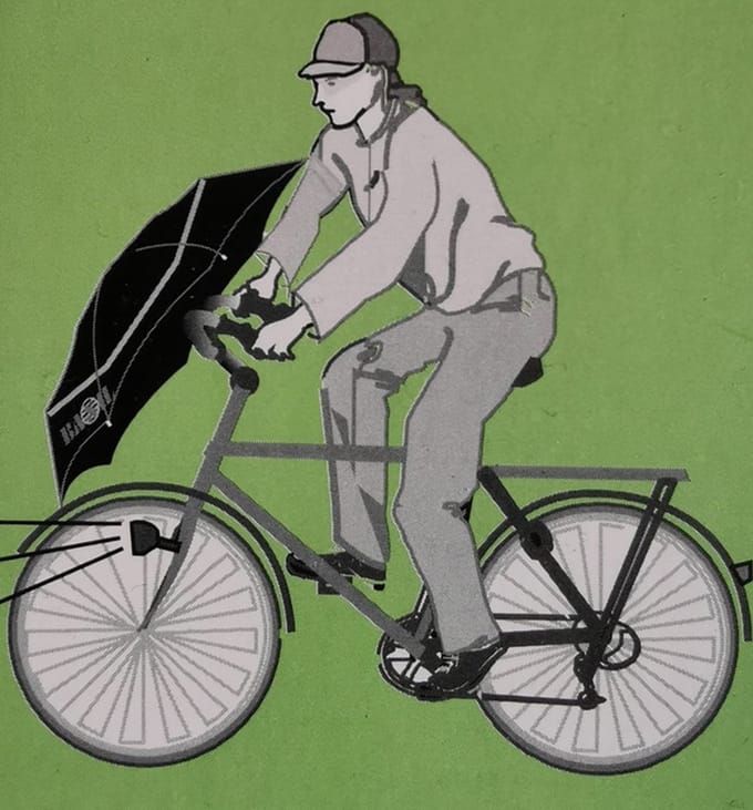 Regenscherm Paraplu - Stuurhouder - fiets-paraplu - paraplu
