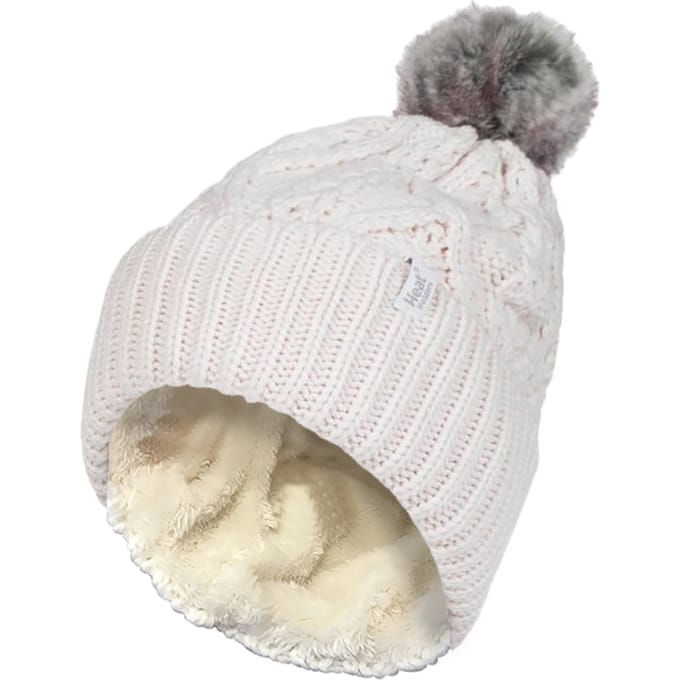 Heat Holders - Pom Pom-muts met boeien voor dames - Room