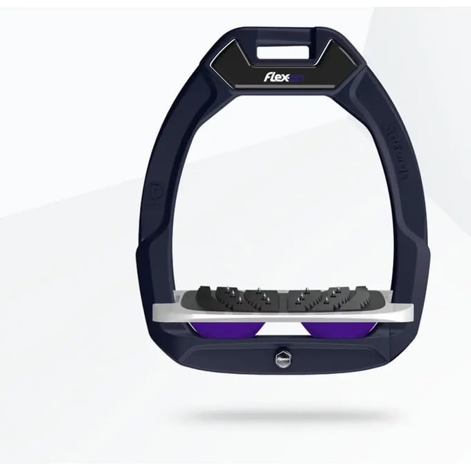 Veiligheidsstijgbeugels Schuine Ultra Grip Blauw/Grijs/Paarse Flex-On Safe-On