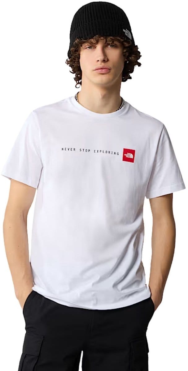 The North Face SS Never Stop Exploring Casual T-shirt Heren Wit M