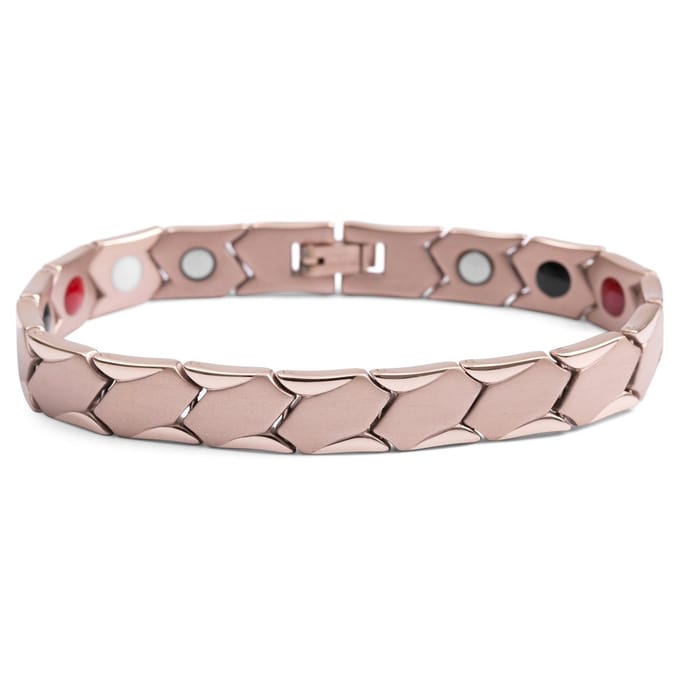 Roségoudkleurige Titanium Armband