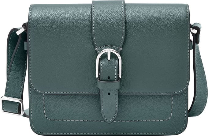 FOSSIL Schoudertas Zoey Flap Crossbody Bag Blue Blauwgrijs