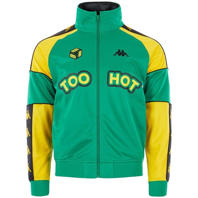 Kappa Herenjas 'Too Hot' (Helder geel/zwart)