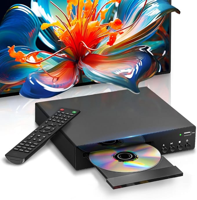 Regiovrije DVD-speler met HDMI en USB - Upscaling naar 1080P
