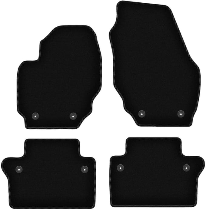 BASIC zwarte veloursmatten voor: Volvo S80 II sedan (2010-2017)