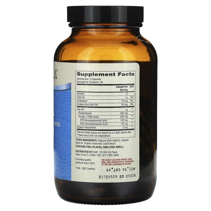 Dr. Mercola, Antarctische Krillolie, 180 Capsules