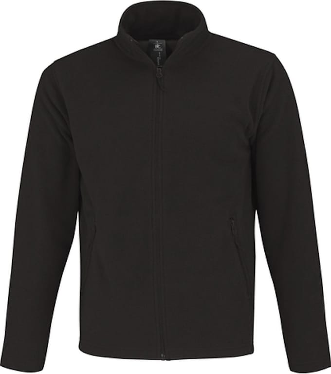 Fleecevest 'ID.501 Micro Fleece Full Zip' Maat 4XL Zwart