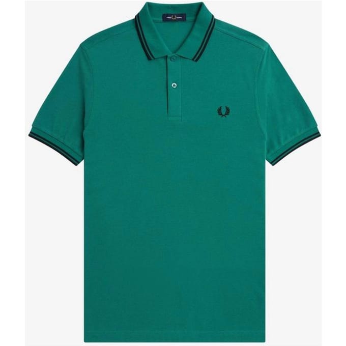 Fred Perry regular fit polo met logo groen