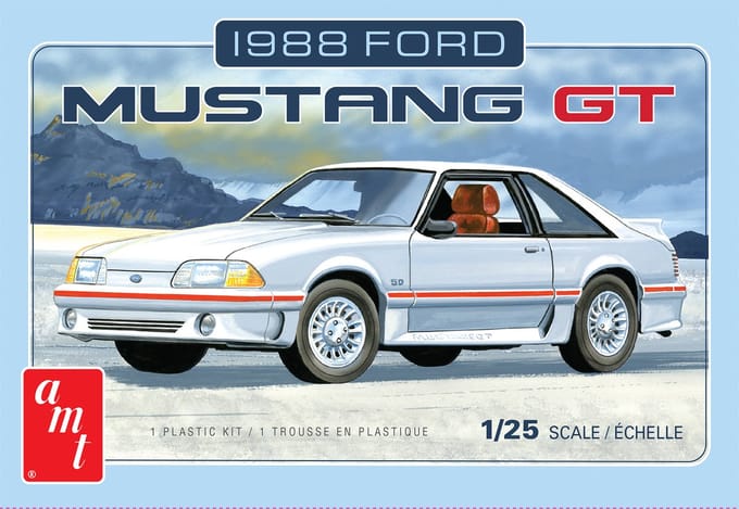 AMT Modelbouwpakket Auto - 1216 Ford Mustang 1988 Car Plastic - 1:25 - Modelbouw