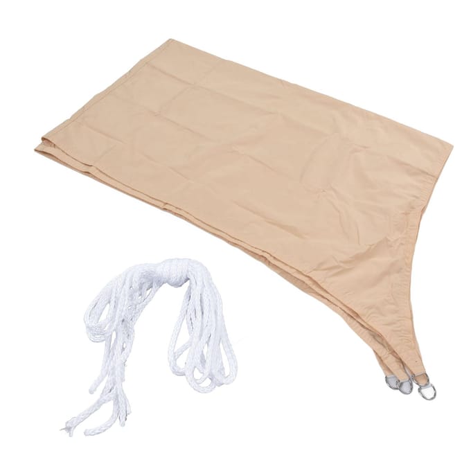 Pare-soleil 2x3m Quadrilatère Beige Résistant à l'usure Durable Polyester Imperméable Largement utilisé Portable beige