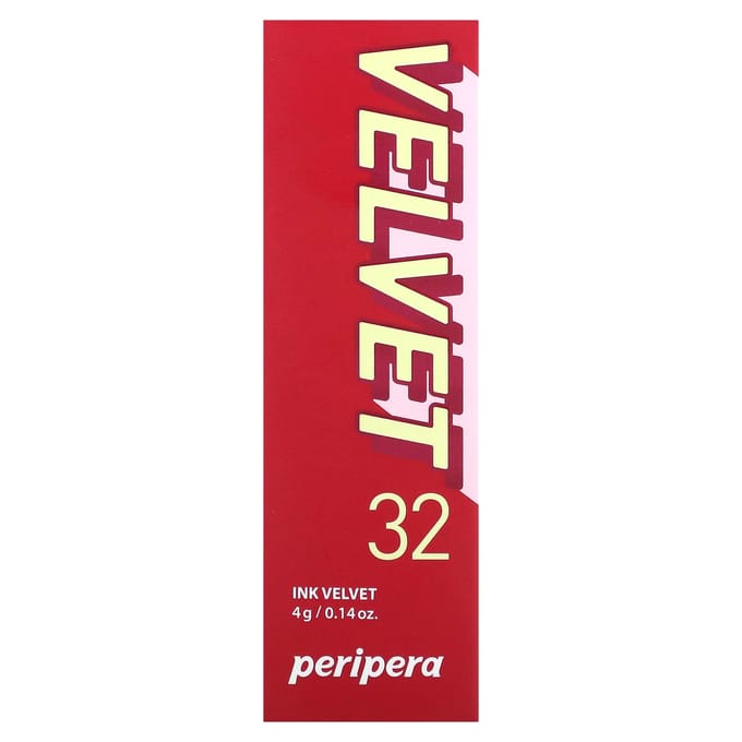 Peripera, Ink Velvet Lip Tint, 32 Kingly Red Cool Sim, 4g (0.14oz) red