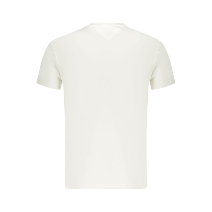 Tommy Hilfiger Slim Sign Chest T-shirt Ecru Größe: L | Basic T-Shirts Outlet | Herren | Braun