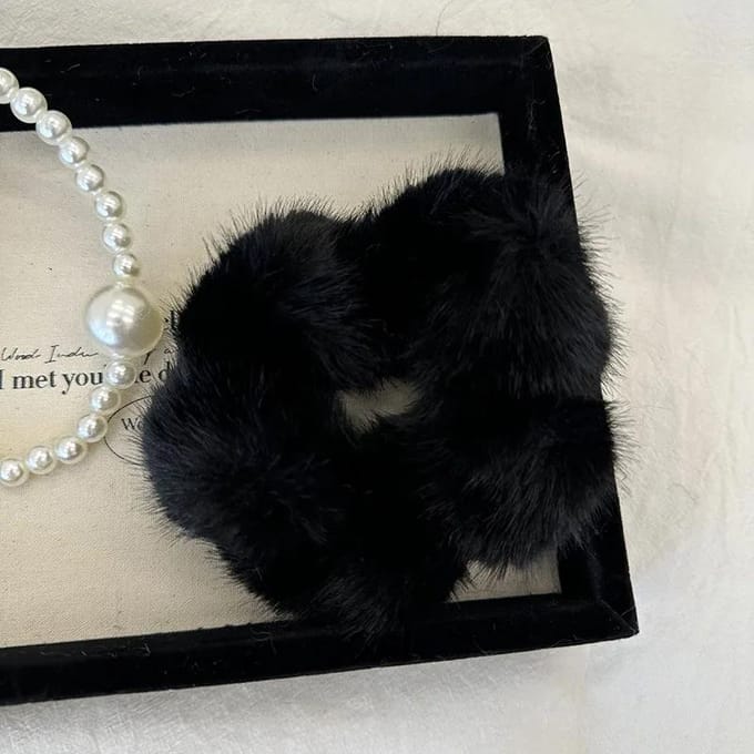 Herfst Winter Pluche Grote Scrunchies Elastiekje Mode Pluizig Haar Elastiek Touw Hoofddeksel Haaraccessoires gray