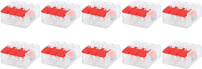 Lasklem Slim Set 10 Stuks - 3 Polig met Klemmetjes - Groen