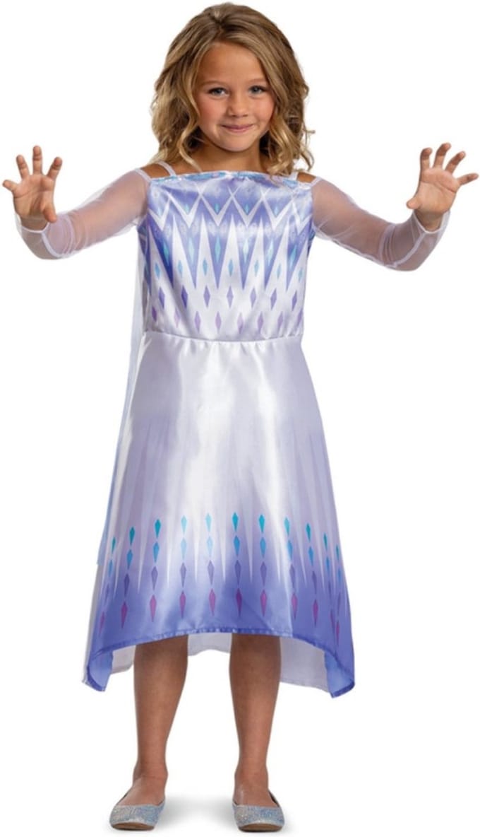 DISNEY - FROZEN 2, Sneeuw Koningin Elsa Basic Plus , Maat M (7-8 jaar), Meisjes