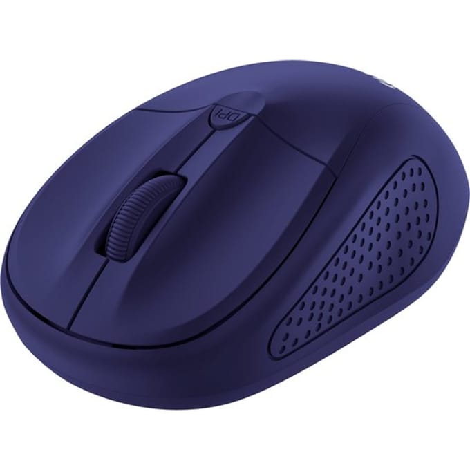 Trust PRIMO WIRELESS MOUSE MATT BLUE Muis Draadloos Optisch Meerdere kleuren 4 Toetsen 1600 dpi