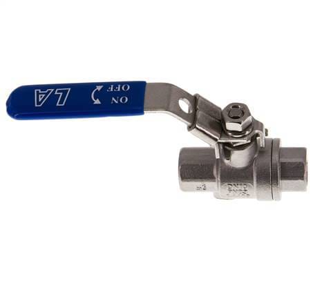 G 3/8 inch PN 63 2-Weg RVS Kogelkraan - BL2SH-M-63-038