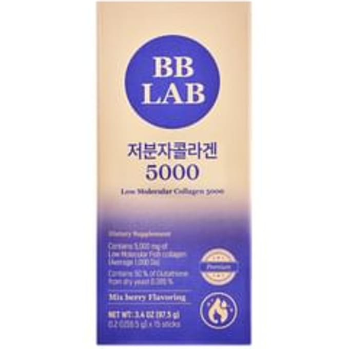Laagmoleculair collageen 5000, Gemengde bessen, 5.000 mg, 15 stuks, 6,5 g(0.2oz) Elk