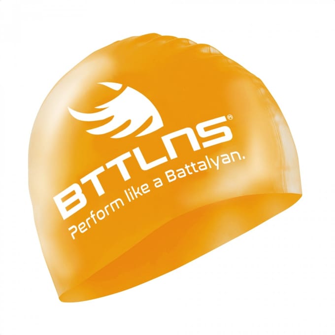 BTTLNS badmuts - swim cap - siliconen badmuts unisex - Absorber 2.0 - goud - one size