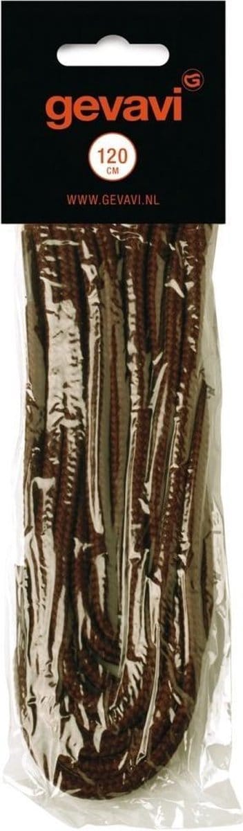 Gevavi Safety - paar veters rond bruin - Maat 90 cm