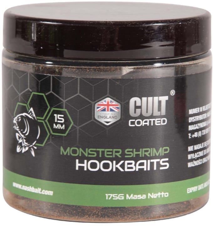 Nash Monster Shrimp Cult Coated Hookbaits 15mm