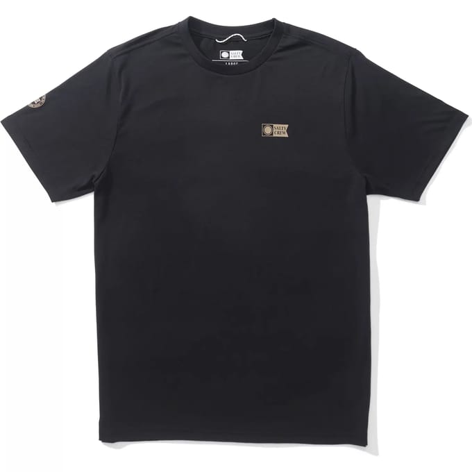 Salty Crew Alpha Crossover Korte Mouw Rash Guard Zwart L Man