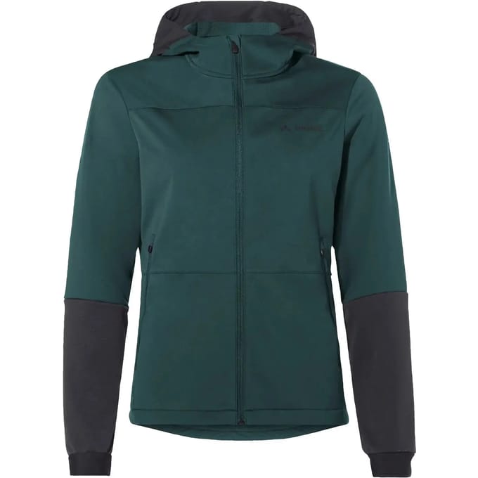 Damesjack met rits en capuchon VAUDE Qimsa hooded softshell