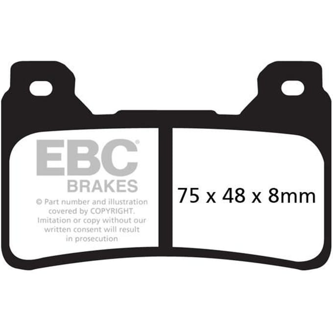 Ebc Fa-hh Series Fa390hh Gesinterde Remblokken Zwart