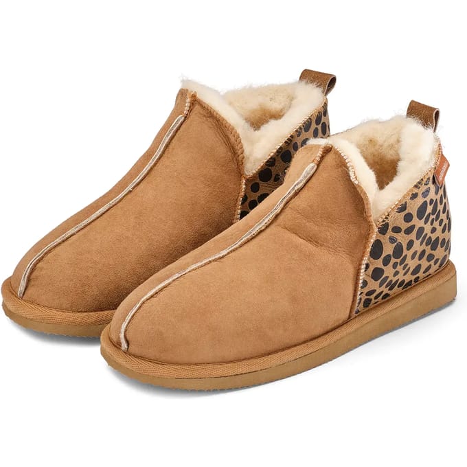 Shepherd Annie Dames Pantoffels - Bruin Multi - Maat 37