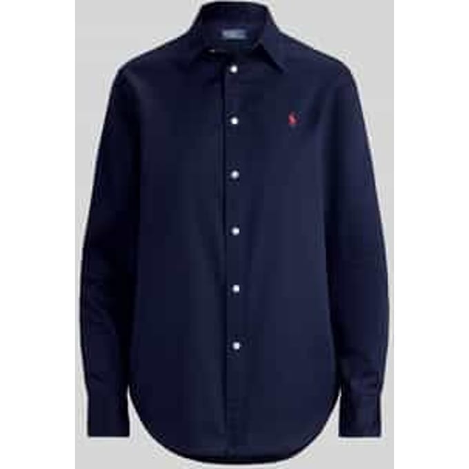 relaxed fit overhemdblouse van puur katoen